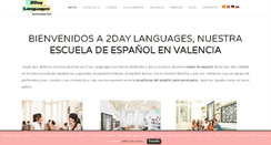 Desktop Screenshot of 2daylanguages.com