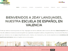 Tablet Screenshot of 2daylanguages.com